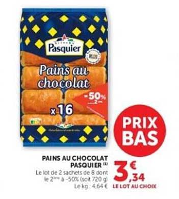 Pains au chocolat Pasquier