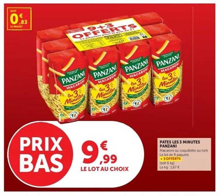 Panzani Les 3 Minutes