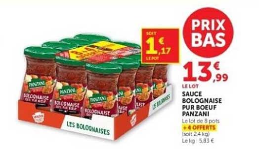 Panzani Sauce Bolognaise PUR BOEUF