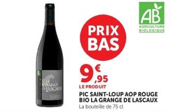 PIC SAINT-LOUP AOP ROUGE BIO LA GRANGE DE LASCAUX