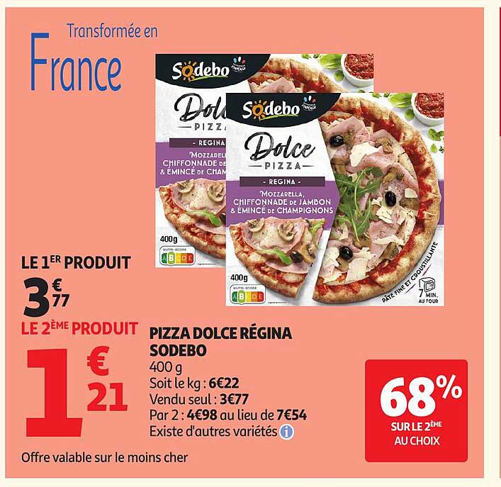 Pizza Dolce Régina Sodebo