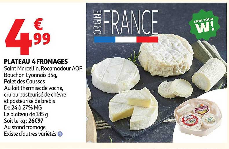 PLATEAU 4 FROMAGES