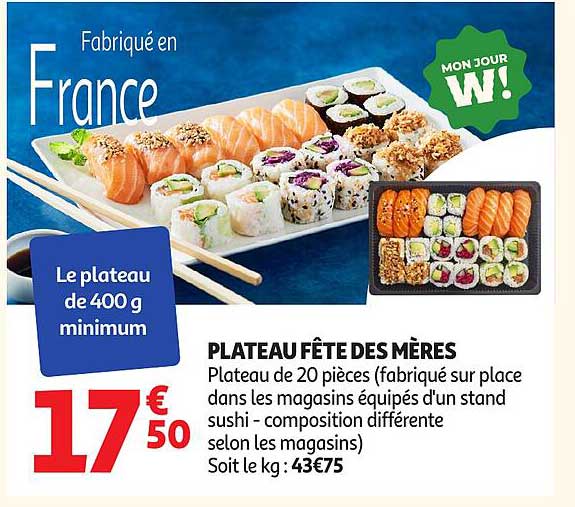 PLATEAU FÊTE DES MÈRES