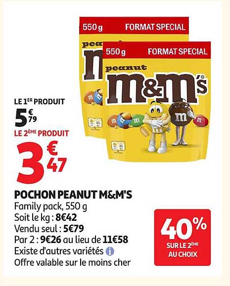 POCHON PEANUT M&M'S