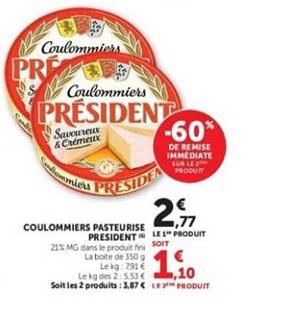 Président Coulommiers Savoureux & Crémeux
