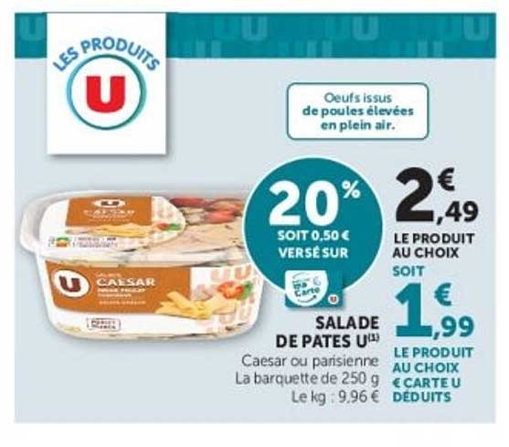 Salade de pâtes U