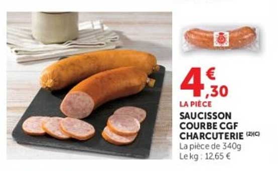 SAUCISSON COURBE CGF CHARCUTERIE