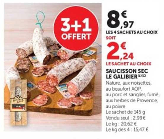 SAUCISSON SEC LE GALIBIER PMC