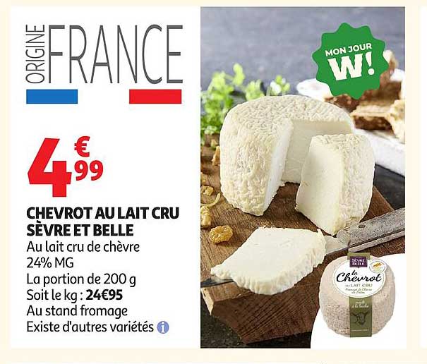SEVRE ET BELLE CHEVROT AU LAIT CRU