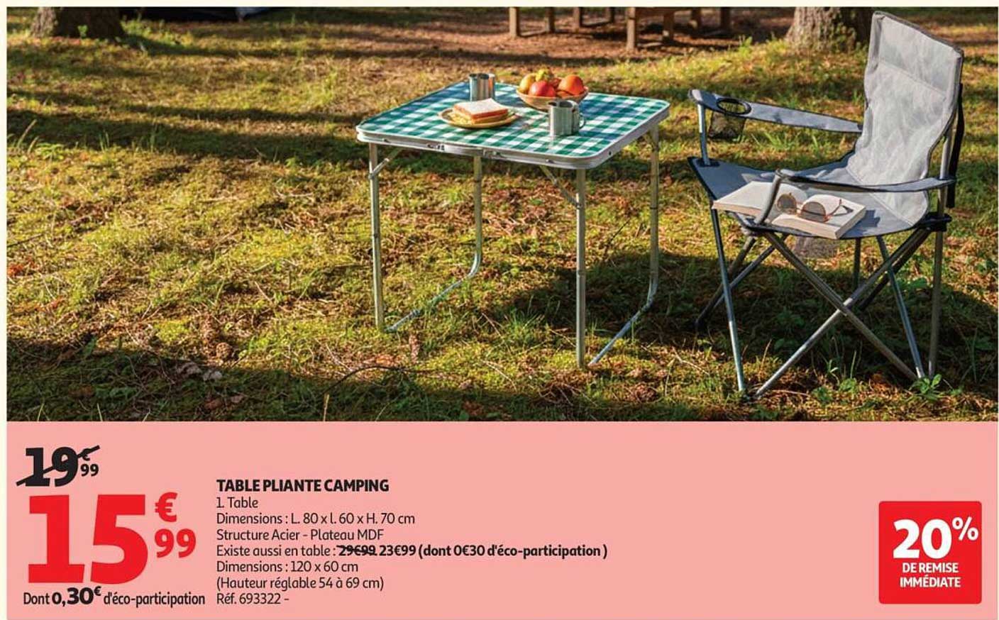 TABLE PLIANTE CAMPING