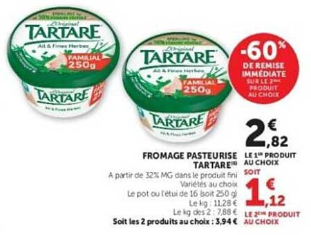 Tartare Fromage Pastourisée