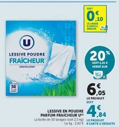 U Lessive Poudre Fraîcheur