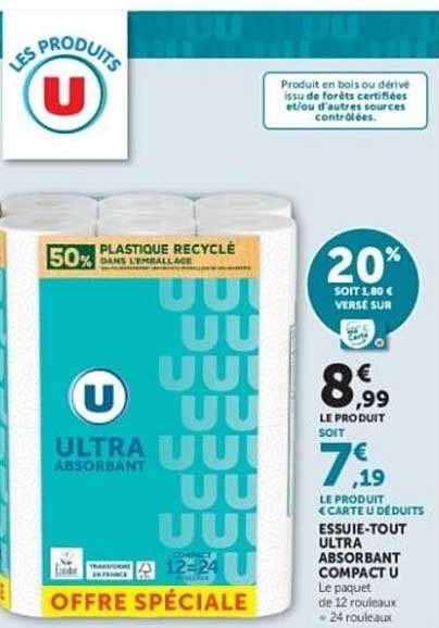 U Ultra Absorbant Compact U