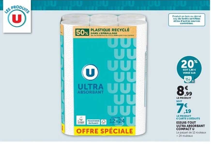 U ULTRA ABSORBANT