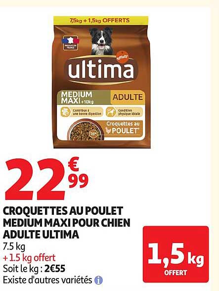 Ultima Croquettes au Poulet