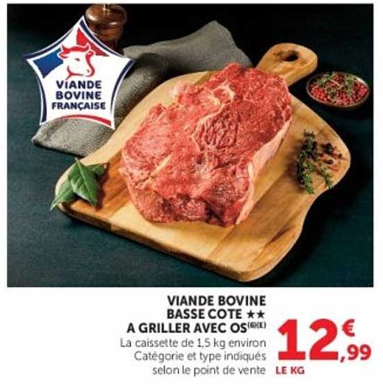 VIANDE BOVINE BASSE COTE