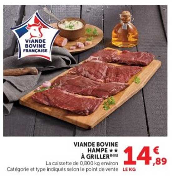 VIANDE BOVINE HAMPE À GRILLER