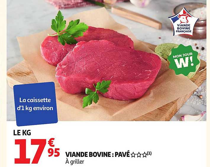 VIANDE BOVINE : PAVÉ