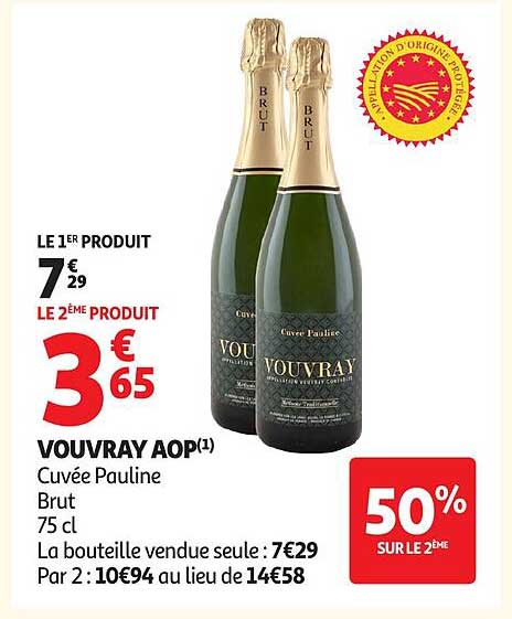 VOUVRAY AOP Cuvée Pauline Brut