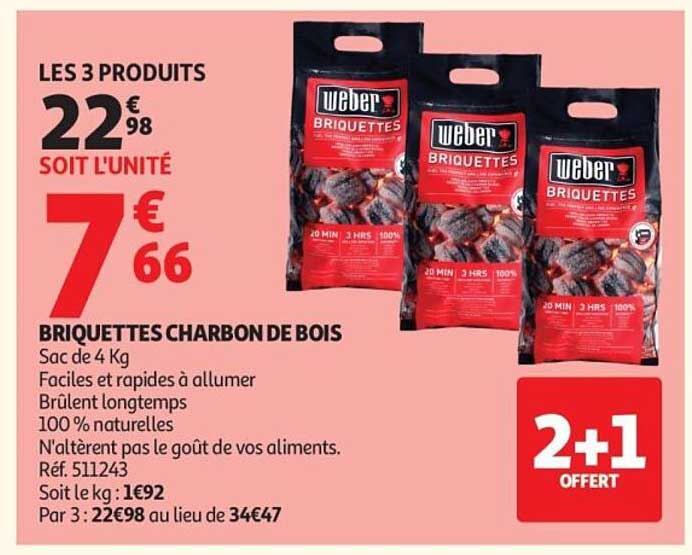 Weber Briquettes Charbon de Bois