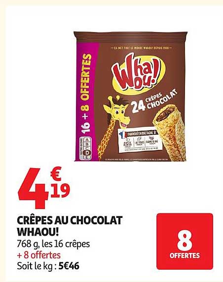 Whaou! Crêpes au chocolat