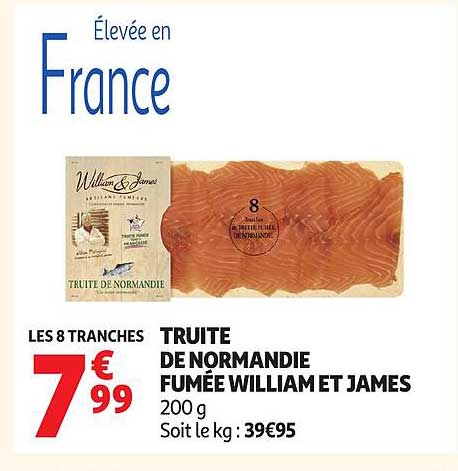 William James Truite de Normandie fumée