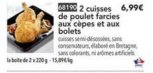 2 Cuisses De Poulet Farcies Aux Cèpes Et Aux Bolets