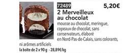 2 merveilleux au chocolat
