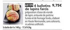 4 ballotins de lapins farcis