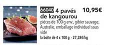 4 pavés de kangourou