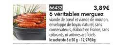 6 Véritables Merguez