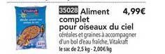 aliment complet pour oiseaux du ciel