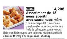 Assortiment De 16 Nems Apéritif Avec Sauce Nuoc Mâm