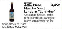 Bière Blanche Saint Landelin La Divine
