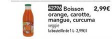 Boisson Orange Carotte Mangue Curcuma