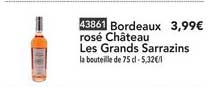 bordeaux rosé château les grands sarrazins
