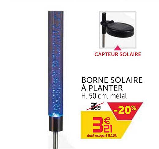 Borne Solaire à Planter