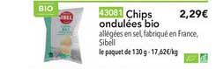 chips ondulées bio
