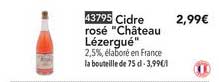 cidre rosé château lézergué