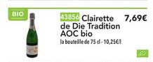clairette de die tradition aoc bio