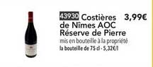 costières de nîmes aoc réserve de pierre