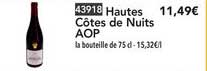 côtes de nuits aop