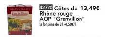 Côtes Du Rhône Rouge Aop Granvillon