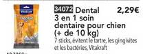 dental 3 en 1 soin dentaire pour chien (+ de 10 kg)