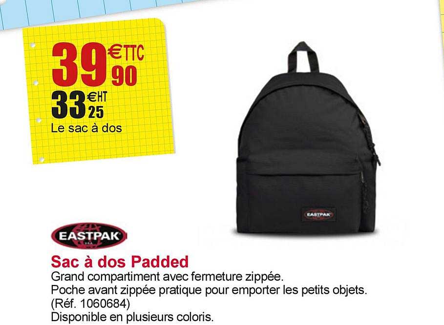 eastpak sac à dos paddes