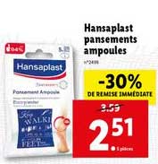 Hansaplast Pansements Ampoules -30% De Remise Immédiate