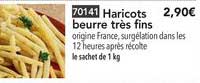 haricots beurre très fins