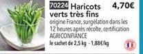 haricots verts très fins
