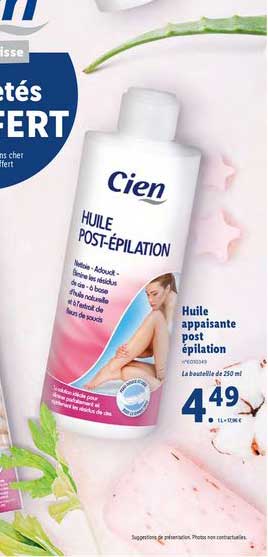 huile appaisante post épilation