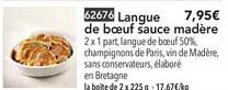 Langue De Bœuf Sauce Madère